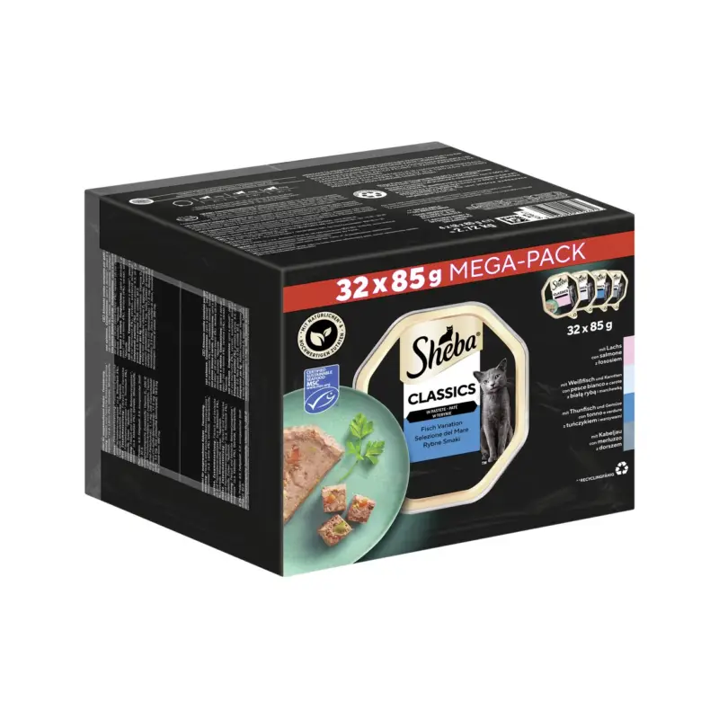 Prix Choc Sheba Multipack Classics en pâté de poisson Variation 32 x 85 g