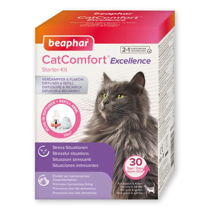 Réduction Beaphar CatComfort® Excellence, diffuseur et recharge aux phéromones pour chat et chaton
