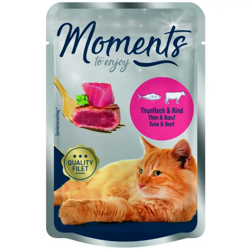 Prix Bas MOMENTS Adult Thon et bœuf 24×70 g