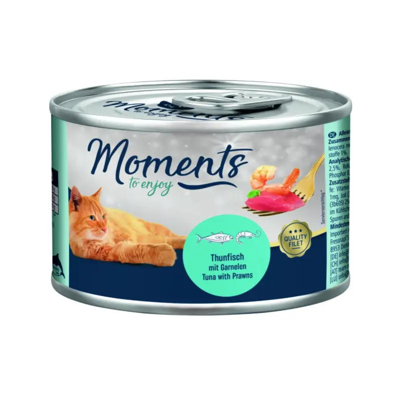 MOMENTS Adult Thon aux crevettes 12×140 g Super Prix