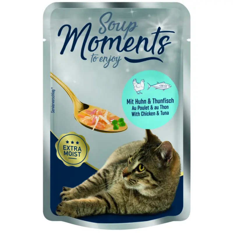 MOMENTS My Soup Poulet et thon 24×40 g Haute Qualité