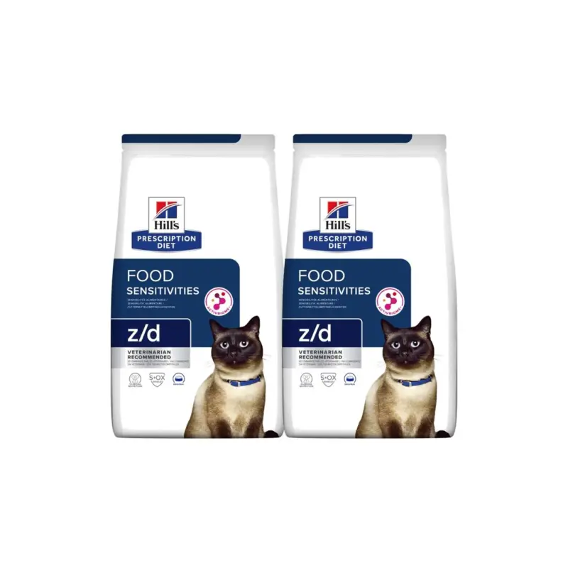 Hill's Prescription Diet Food Sensitivities z/d Original 2×6 kg Dernier Modèle