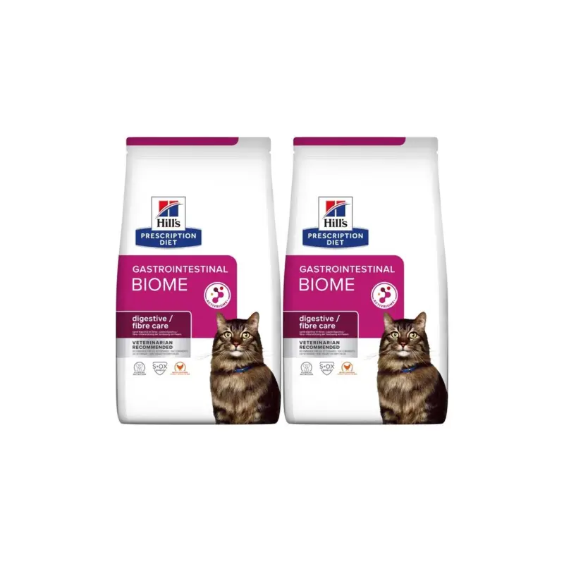 Nouveauté Hill's Prescription Diet Gastrointestinal Biome Digestive / Fibre Care au poulet 2×3 kg