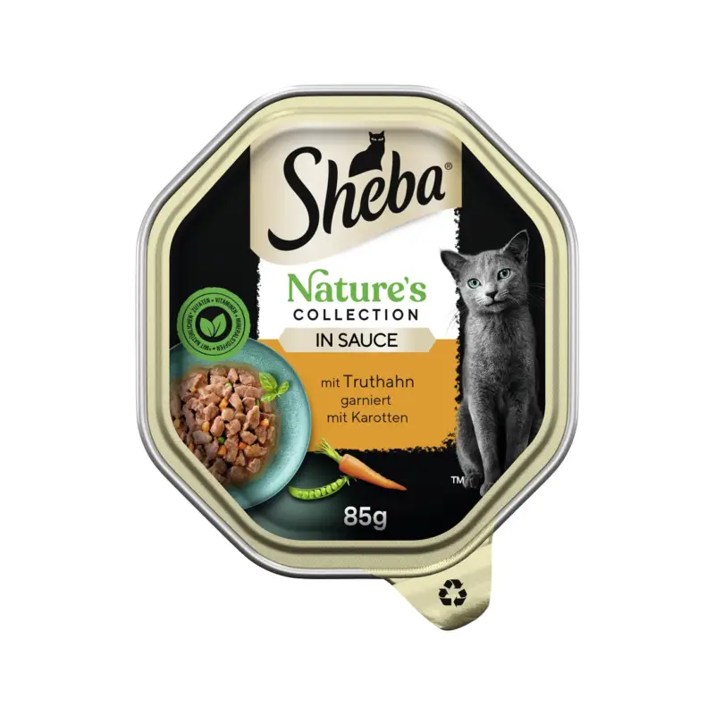 Offre Limitée Sheba Nature ́s Collection en sauce Dinde & Dinde 22×85 g