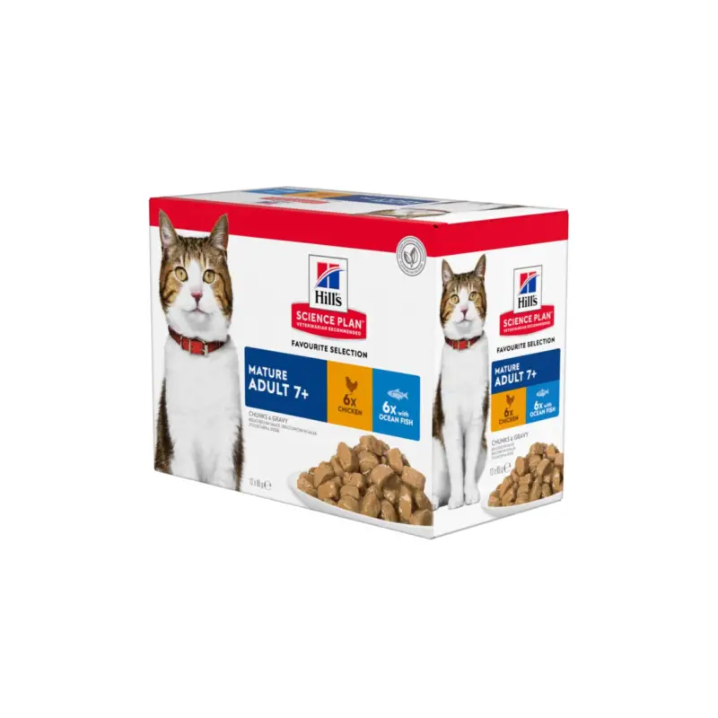 Offre Du Jour Hill's Science Plan Mature Adult 7+ Multipack Poulet 12×85 g