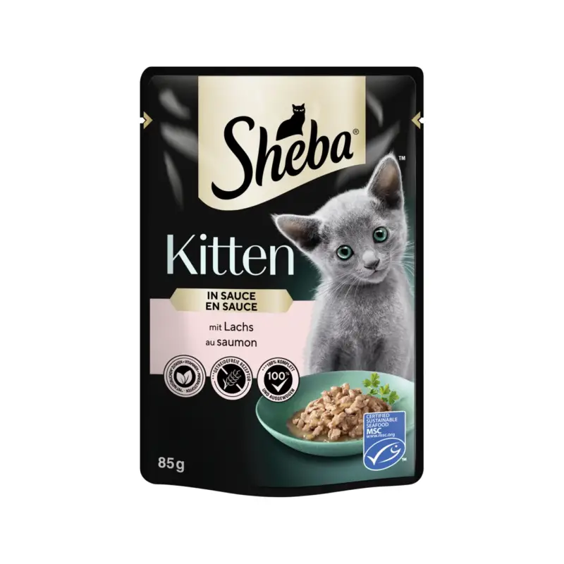 Sheba Kitten en sauce 28 x 85 g Meilleur Prix