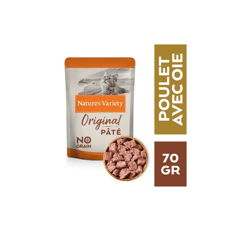 Paiement Sécurisé Nature's Variety Original paté Poulet et oie 12×70 g