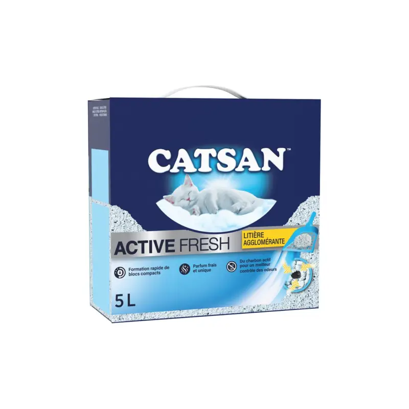 Vente Directe CATSAN Litière Active Fresh pour chat 5L