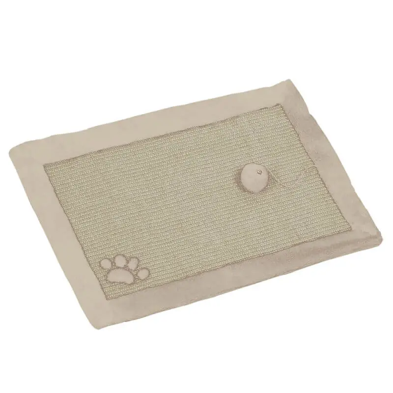 Certifié TAPIS GRATTOIR SISAL BEIGE/BLANC 58x38cm