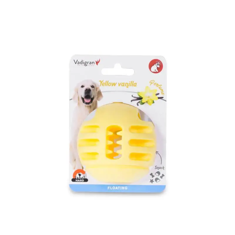 Quantité Limitée JOUET CHIEN TPR BALLE YELLOW VANILLA 8cm
