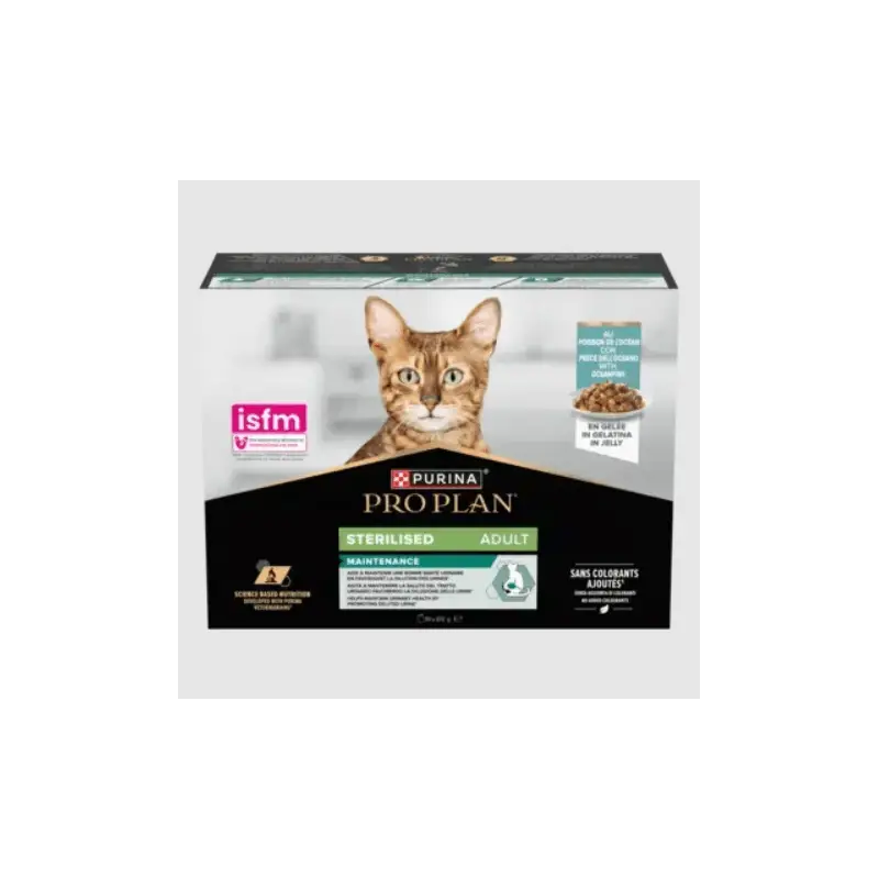 Meilleure Vente PROPLAN ADULTE STERILISE MAINTENANCE POISSON OCEAN EN GELEE 10x85gr