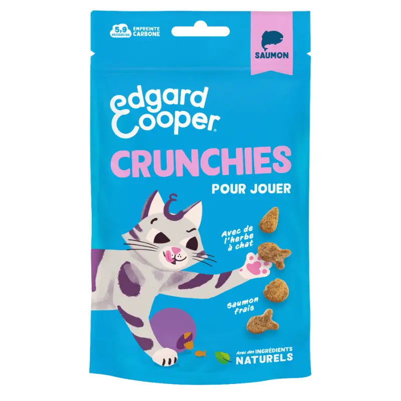 Promotion CRUNCHIES SAUMON 0.05kg pour chat