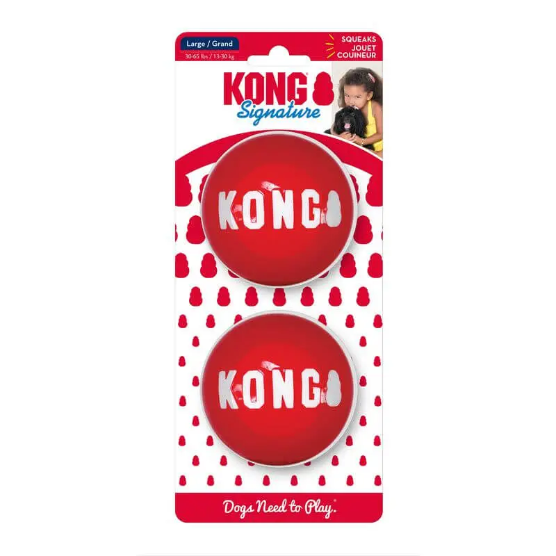 Haute Qualité KONG SIGNATURE BALLS LG X2