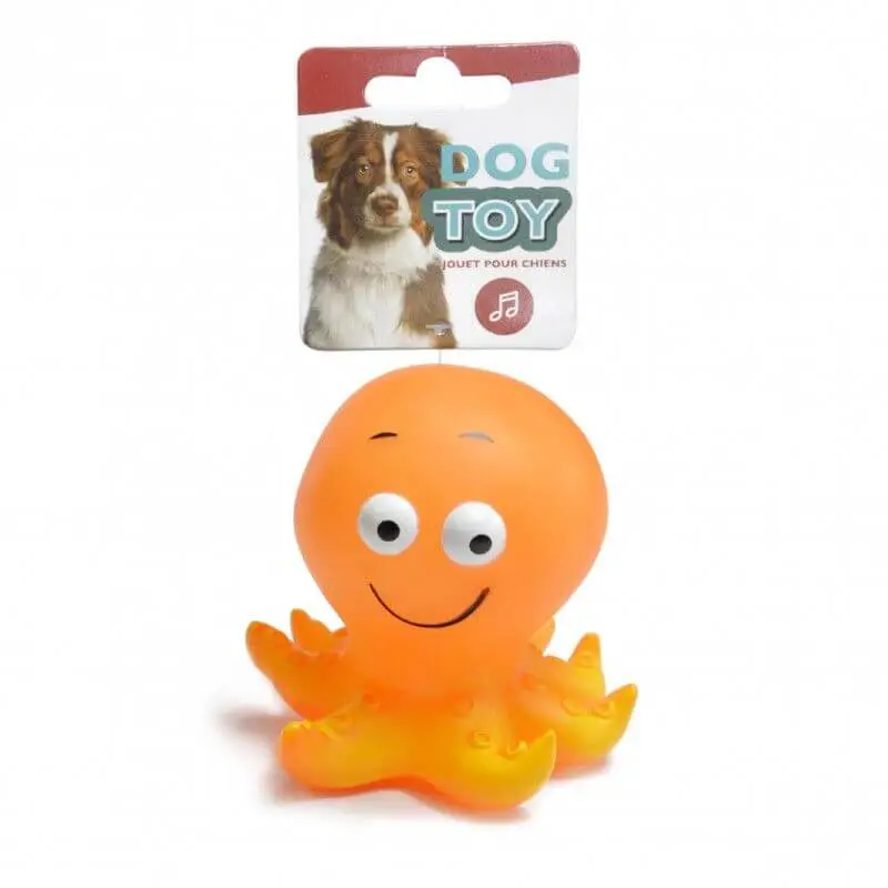 VINYL SEA TOY 2 ASSORTED ITEMS: STARFISH 12cm/OCTOPUS 10cm Nouvelle Collection