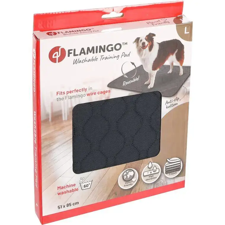 Éducation Chien – Flamingo Tapis d&rsquo;entraînement lavable Patsy Taille L Gris – 85 x 51 x 0,3 cm Achetez Aujourd&rsquo;hui