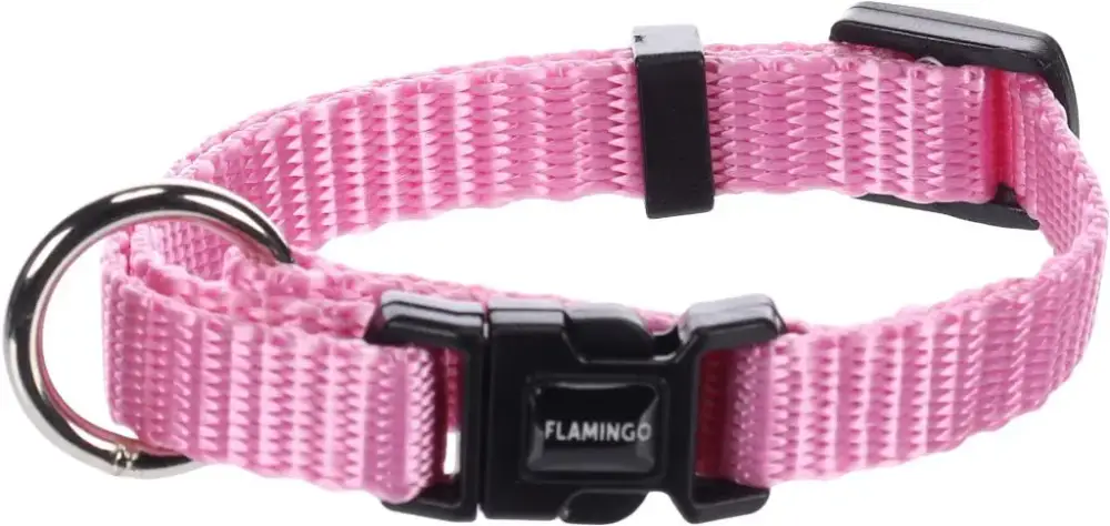 Collier Chien – Flamingo Collier nylon Ziggi XXS Rose clair – 15 / 25 x 1 x 0,2 cm Offre Spéciale