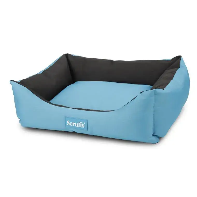 Couchage Chien – Scruffs Corbeille imperméable Expédition Taille M Bleu et noir – 60 x 50 cm Nouvel Arrivage