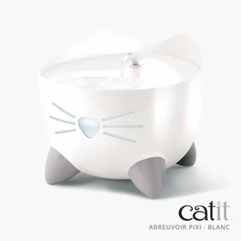 Distributeur Chat – Catit Fontaine à eau Pixi Blanche – 2L Acheter Direct