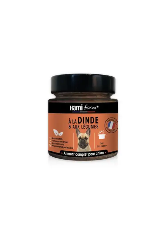 Populaire Boîtes Chien – Hamiform Cuisiné adulte à la dinde et aux légumes – 250 gr