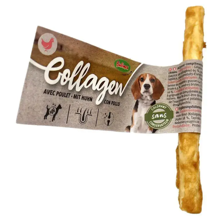 Super Prix Bubimex Stick de Collagène Poulet – 13 cm – Vendu à l&rsquo;unité