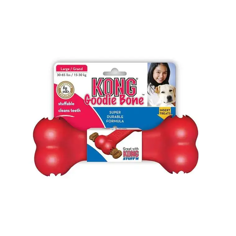 Seulement Aujourd&rsquo;hui Jouet Chien – KONG® Classic Goodie Os Rouge – Taille M