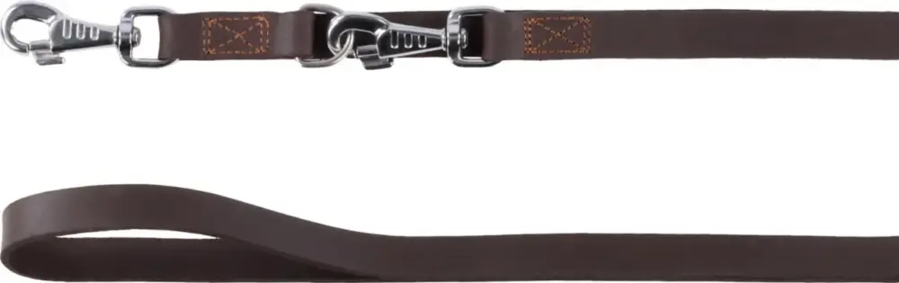 Authentique Laisse Chien – Flamingo Laisse Rondo 3 positions Marron – 200 x 2,2 cm