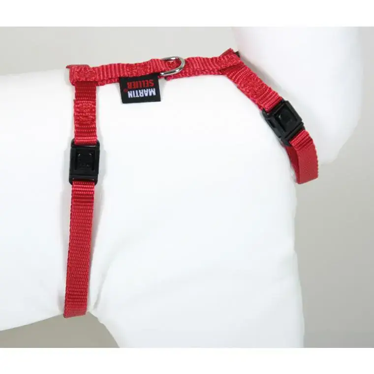 Seulement Aujourd&rsquo;hui Harnais Chat – Martin Sellier Harnais Chat Nylon rouge – 35 à 50 cm