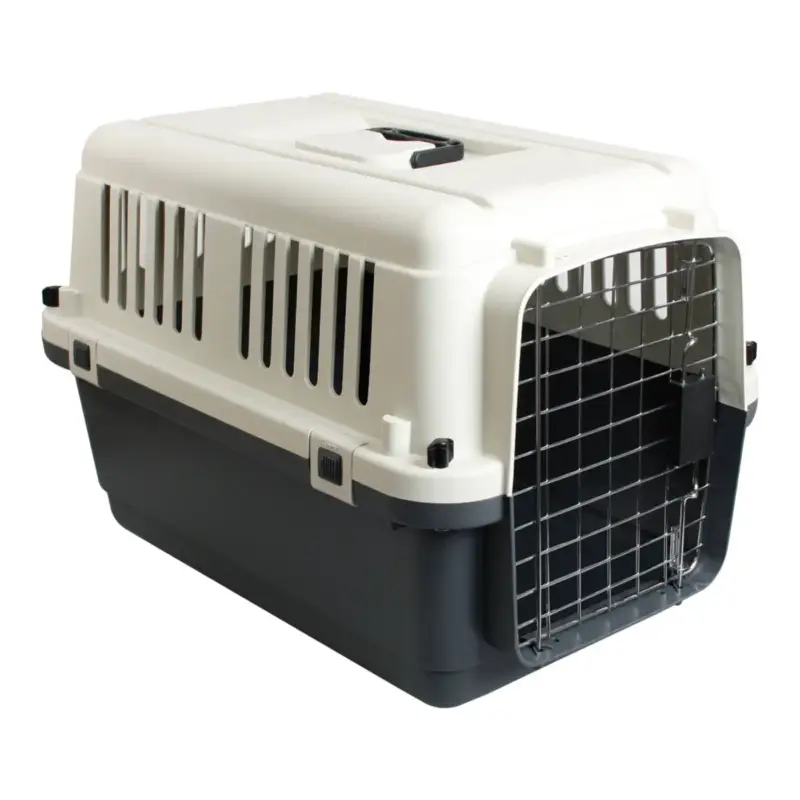 Transport Chien – Flamingo Cage de voyage Nomad Gris Taille M – 53 x 67 x 47 cm Quantité Limitée
