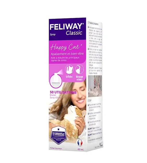 Feliway Classic – Spray 60 ml Expédition Rapide