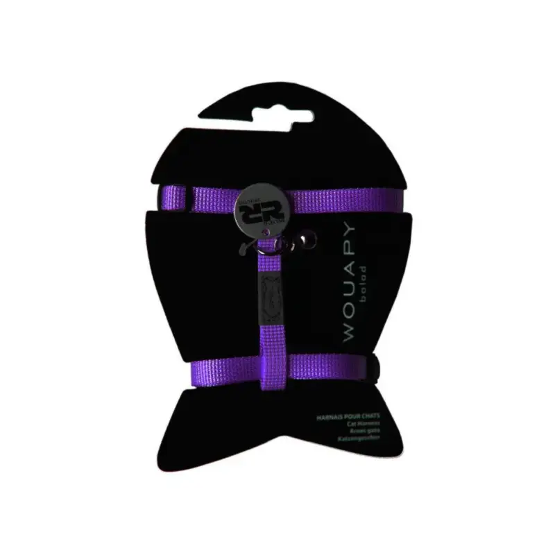 Harnais Chat – Wouapy Basic Line violet Promotion