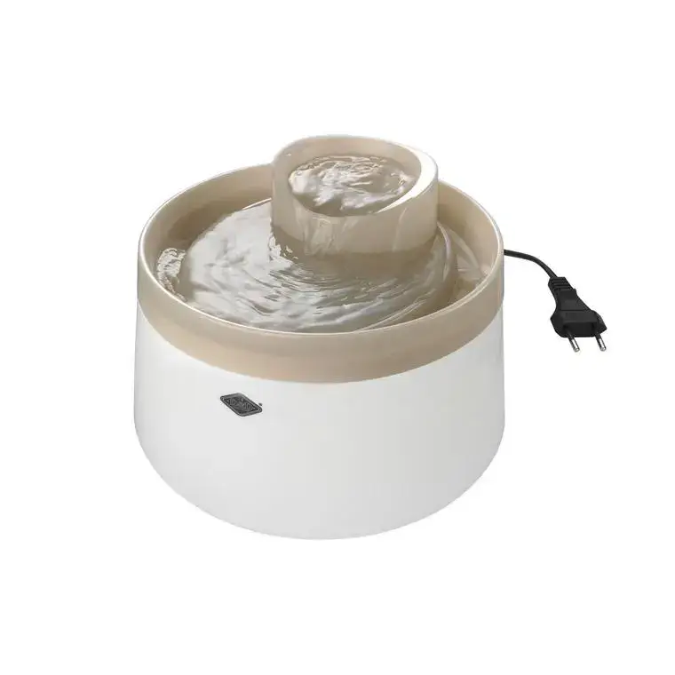 Super Prix Fontaine à eau cascade Europet beige chat et petit chien 1,5 litres