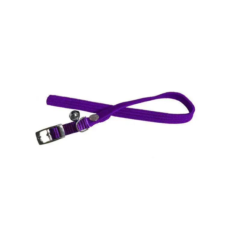 Vente Flash Collier Chat – Martin Sellier Collier réglable élastique Violet – 30 x 1 cm