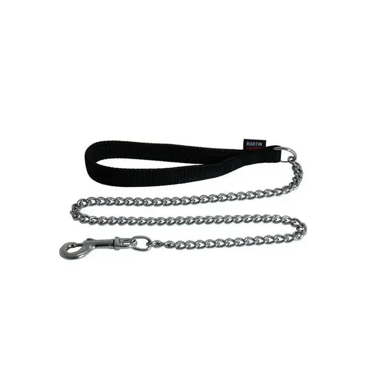 Certifié Laisse Chien – Martin Sellier Laisse Chaîne Noir – 100 x 2,5 cm