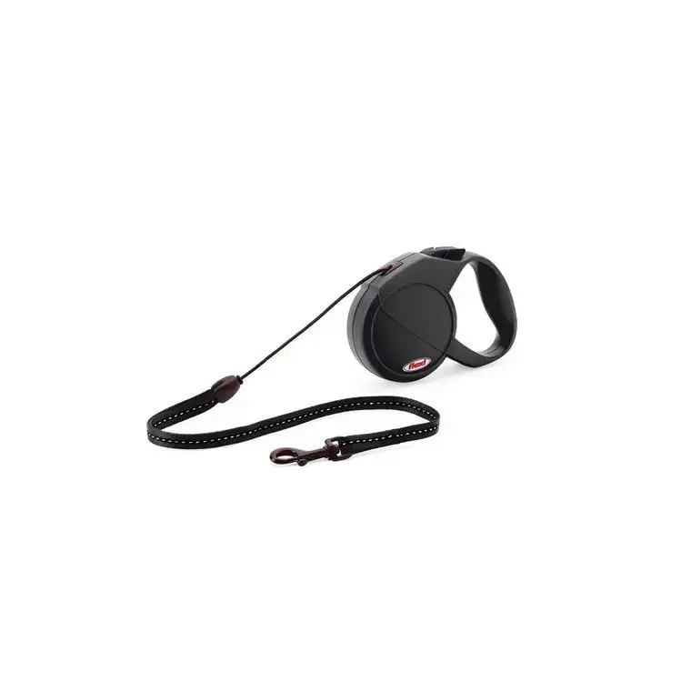 Vente Directe Laisse enrouleur Flexi Classic Basic 2 noire 5 m