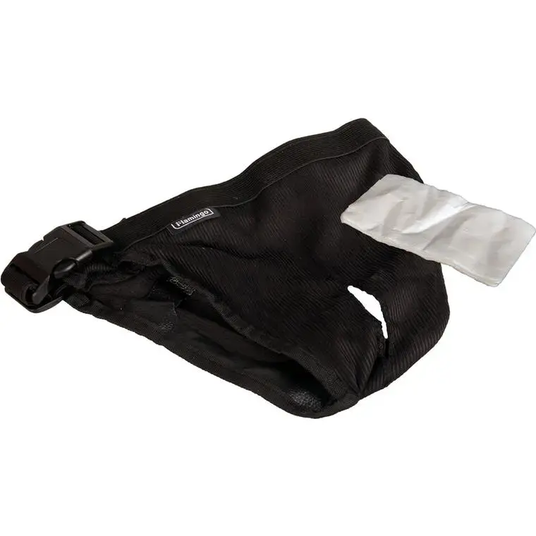 Seulement Aujourd&rsquo;hui Hygiène Chien – Flamingo Culotte boucle Tanja Taille L Noir – 26 x 17,5 x 2 cm