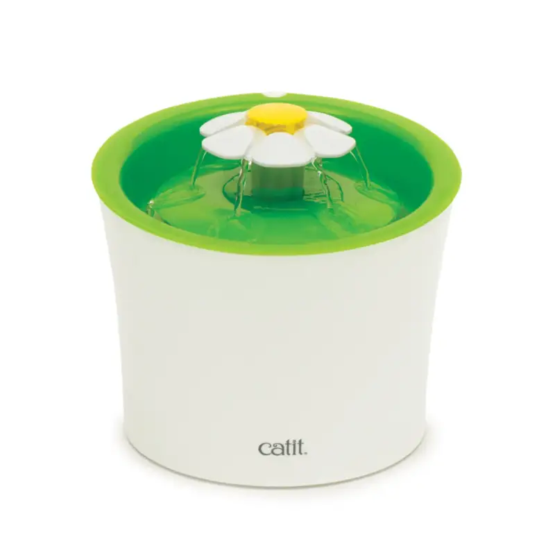 Distributeur Chat – Catit Fontaine à eau Flower coloris vert – 3 litres Commander Vite