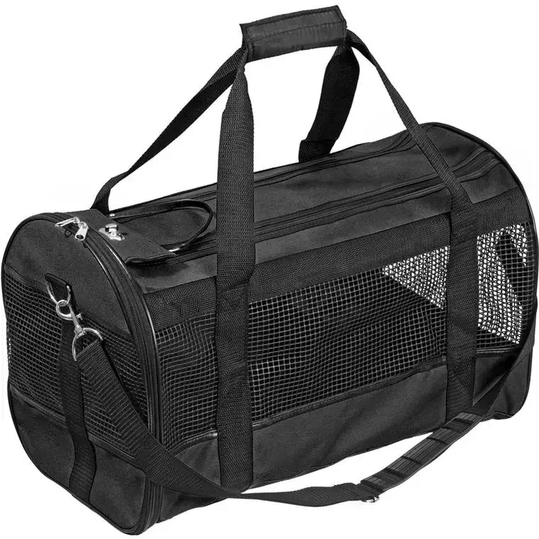 Satisfait Ou Remboursé Flamingo Sac de transport Divina Taille M Noir – 50 x 28 x 30 cm