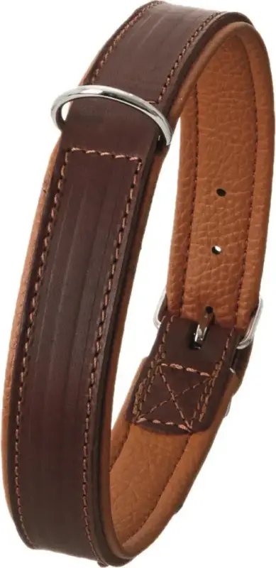 Promotion Saisonnière Collier Chien – Flamingo Collier Rondo doublé Marron – 37 x 1,4 cm