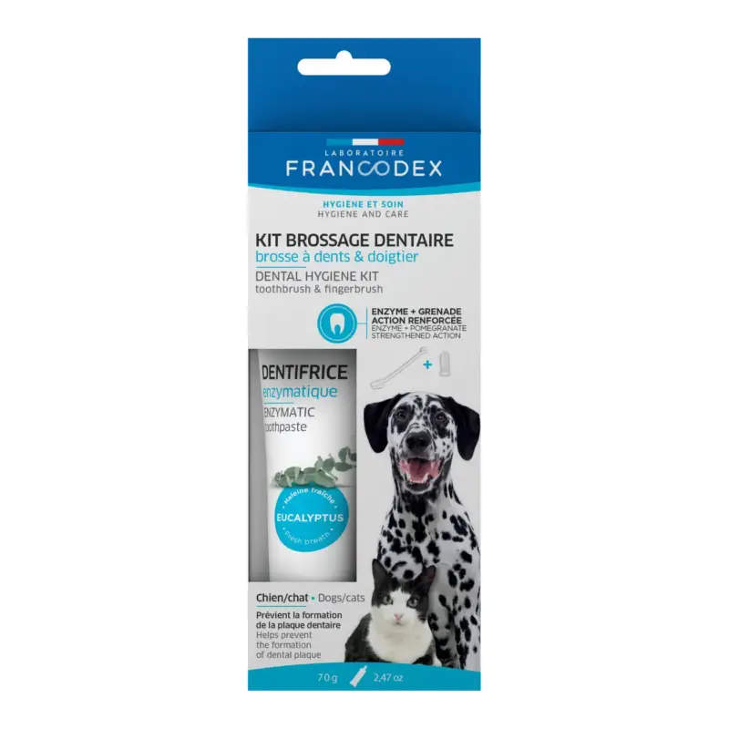 Kit de brossage des dents pour chiens Commander Vite