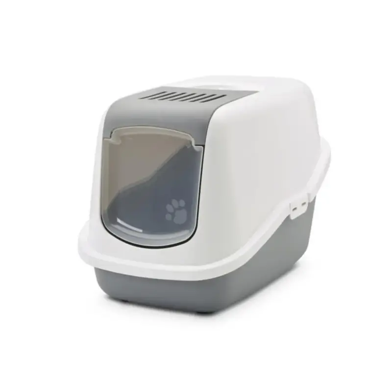 Hygiène Chat – Savic Maison de toilette Nestor gris – 56 x 39 x 38,5 cm Nouveauté