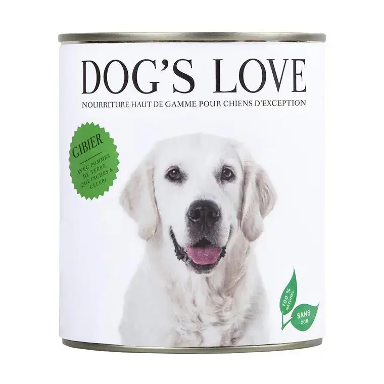 Boîte Chien – Dog&rsquo;s Love pâtée au Gibier – 800 gr Seulement Aujourd&rsquo;hui