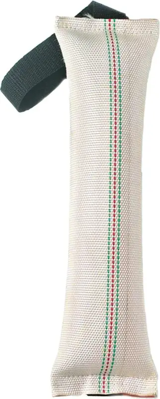 Vente Directe Jouet Chien – Flamingo Jouet traction avec poignée Blanc et noir – 30 x 4 cm