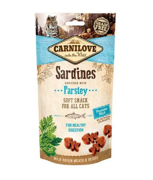 Acheter En Ligne Carnilove Friandises chat Soft Snack Sardines et Persil