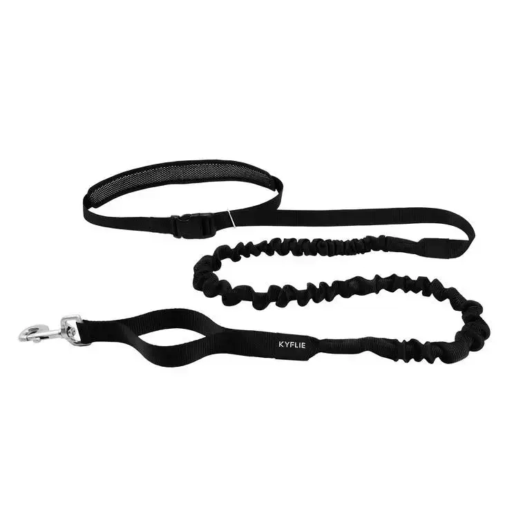Éducation Chien – Kyflie Laisse ceinture Otium Noir – 290 cm Nouvel Arrivage