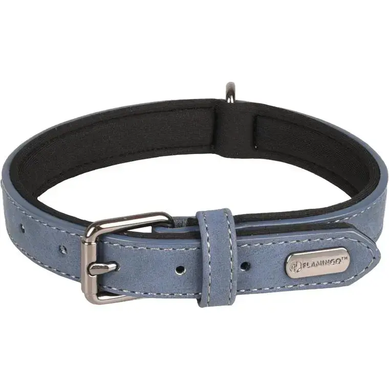 Usine Directe Collier Chien – Flamingo Collier Delu Bleu – 31/39 x 2 x 0,7 cm
