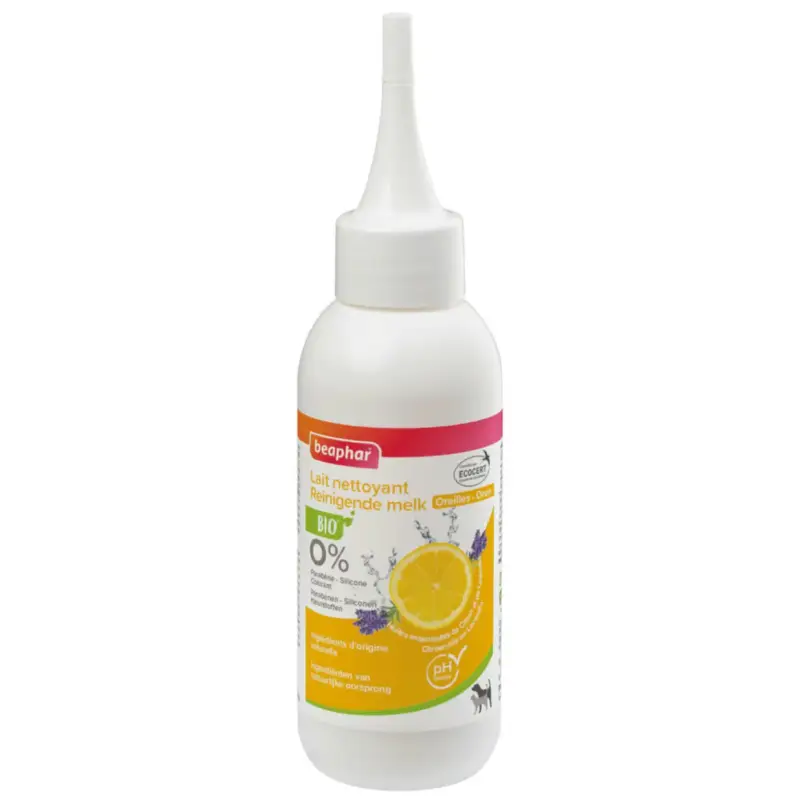 Soin Chien & Chat – Beaphar Lait Nettoyant Auriculaire Bio – 100 ml Meilleur Prix