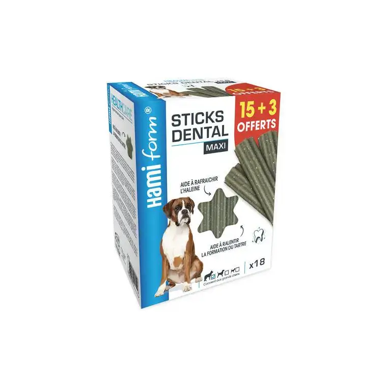 Petit Prix Friandises Chien – Hamiform Dental Sticks – Maxi x 18
