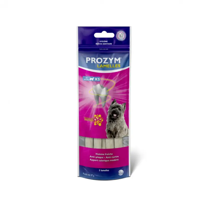 Réduction Friandises Chien – Prozym Lamelles dentaires x5 – taille XS