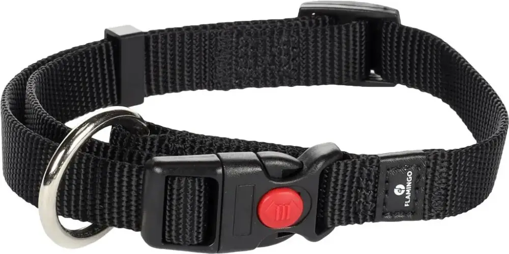 Collier Chien – Flamingo Collier nylon Ziggi S Noir – 30 / 45 x 1,5 x 0,2 cm Petit Prix