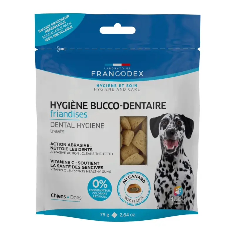 Hygiène Chien – Francodex Friandises hygiène bucco-dentaire – 75 gr Meilleur Choix